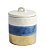 POTE DE PORCELANA AZUL COM TAMPA - Imagem 1