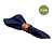 SET COM 2 GUARDANAPOS AZUL ESCURO - Imagem 1