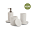 KIT PARA BANHEIRO CIMENTO BRANCO - Imagem 1