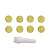 KIT CARIMBOS NATAL AMARELO COM 9 PC BLUESTAR - Imagem 1