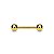 Piercing Microbell Reto PVD Dourado - Imagem 2
