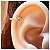 Piercing Argola Cruz Cravejada - Imagem 1