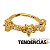 Piercing Orelha Helix Argola Estrela Cravejada Dourado - Imagem 2