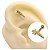 Piercing Orelha Tragus Helix Microbell Estrela Cadente Dourado - Imagem 1