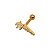 Piercing Orelha Tragus Helix Microbell Estrela Cadente Dourado - Imagem 2