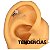 Piercing Orelha Tragus Helix Microbell Escama de Peixe - Imagem 7