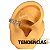 Piercing Orelha Conch Argola Torção Folhas Cravejada - Imagem 2