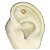 Piercing Orelha Helix Tragos Microbell Flor Micro Cravejada - Imagem 5