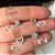 Piercings Orelha Tragus Microbell Formas Cravejado Prateado - Imagem 1