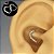 Piercing Orelha Daith Coração Cravejado D Prateado - Imagem 1