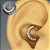Piercing Septo Orelha Daith Argola Indiana Chamativa Prateada - Imagem 1