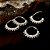Piercing Septo Orelha Daith Argola Indiana Cravejada/Bolinhas Prateada - Imagem 2