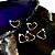 Piercing Orelha Daith Coração Direto com ZC Dourado - Imagem 2