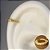 Piercing Nariz Orelha Helix Argola Fina Torção Clássica P ZC Dourada - Imagem 1