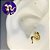 Piercing Orelha Flat Helix Microbell Cobrinha Dourado - Imagem 4