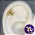 Piercing Orelha Flat Helix Microbell Cobrinha Dourado - Imagem 2
