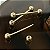 Piercing Barbell Dourado - Imagem 4