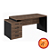 Mesa Reta  com  4 gavetas  lateral GebbWork  Start - Imagem 1