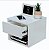 Mesa De Cabeceira Quarto Suspensa Branca Com Gaveta Mdf 30cm - Imagem 3