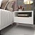 Mesa De Cabeceira Quarto Suspensa Branca Com Gaveta Mdf 40cm - Imagem 2