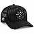 Boné Trucker Brasão All Black Preto U.A.I. | A Ideia - Imagem 1