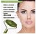 Rolo Pedra De Jade verde + Placa Gua Sha Massagem Facial Cor: Verde - Imagem 3