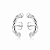 Brinco Argola Torcida em Prata - Imagem 1