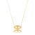 Colar Olho Grego Dourado com Strass Central - Imagem 2
