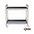 Carrinho 04 - Carrinho Industrial Inox Com 2 Planos em Forma de Bandeja - Imagem 1