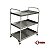 Carrinho 05 - Carrinho Industrial Inox Com 3 Planos em Forma de Bandejas - Imagem 2