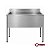 Pia 46 - Pia / Tanque Industrial Inox Cuba Funda - Imagem 1