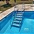 Escada 10 - Inox 316 (6 Degr.) De 1,20 A 1,40 MT De Profundidade Escada Inox Acessivel Para Piscina Estrutura Metalon Degraus 0,80 x 0,30 MT - Imagem 3