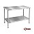 Mesa Industrial Inox Lisa com Prateleira Lisa – M01 | Inox 304 ou 430 - Imagem 2