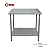 Mesa Industrial Inox Lisa com Prateleira Lisa – M01 | Inox 304 ou 430 - Imagem 1