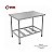 Mesa Industrial Inox Lisa com Prateleira Gradeada – M02 | Inox 304 ou 430 - Imagem 2