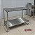 Mesa Industrial Inox Lisa com Rodízios e Prateleira | M04 – Inox 304 ou 430 - Imagem 4
