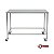 Mesa Industrial em Aço Inox Contaventada com Rodízios | M06 – Inox 304 ou 430 - Imagem 1