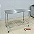 Mesa Industrial em Aço Inox Contaventada com Rodízios | M06 – Inox 304 ou 430 - Imagem 3