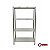 Prateleira Industrial Inox com 4 Planos Lisos - Imagem 1