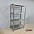 Prateleira Industrial Inox com 4 Planos Lisos - Imagem 3