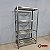Prateleira Industrial Inox com 4 Planos Gradeados - Imagem 3