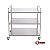 Carrinho 08 - Carrinho Industrial Inox Com 3 Planos Lisos - Imagem 1