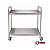 Carrinho 07 - Carrinho Industrial Inox Com 2 Planos Lisos - Imagem 1
