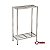 Prateleira 67 - Prateleira Inox Com 2 Planos Em Metalon - Imagem 2