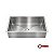Cuba 02 - Cuba Industrial Inox com Tampa Reta Reforçada Chapa 1,0 mm - Imagem 1