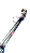 CALIBRADOR DUPLO DE PNEU TIPO CANETA REGUA METAL - HIDRAFLUX - Imagem 2