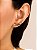 Brinco ear cuff corações de zircônias coloridos - Imagem 1