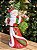 PAPAI NOEL NOITE DE NATAL LUXO EM RESINA 52,5CM - Imagem 1