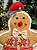 BONECO GINGERBREAD EM PÉ - 30CM - Imagem 2