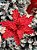 FLOR BICO DE PAPAGAIO VERMELHO C/ GLITTER 30CM - Imagem 2